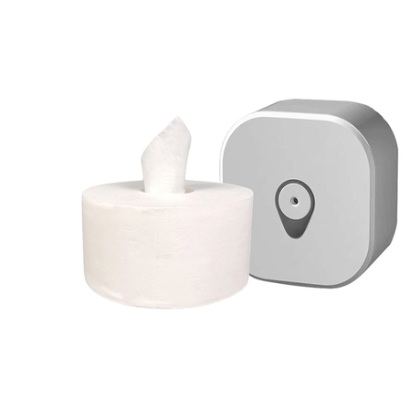 Custom 600g Center Pull Jumbo Roll Toilet Paper 2ply Water Soluble Toilet Paper for Hotel Washing Room