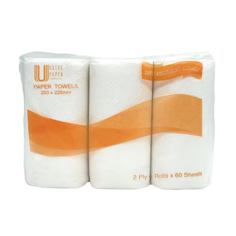 Extra Absorbent Virgin Wood Pulp Kitchen Paper Towel Roll Commercial with Nice Butterfly Pattern Emboss for Home Office Use