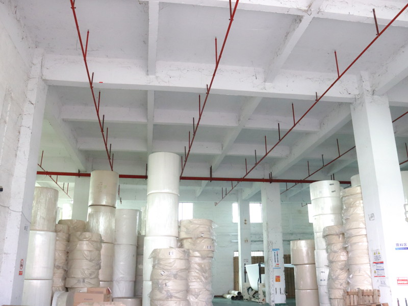 factory jumbo toilet paper roll warehouse storage facility