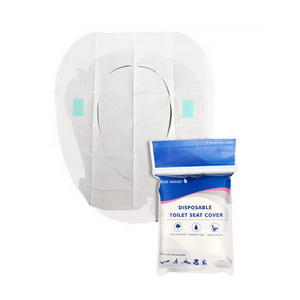 Biodegradable 6-Sheet 2-Ply Disposable Toilet Seat Covers Travel Use Paper Covers for Convenient Toilets
