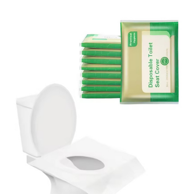 Travel Portable Flushable Biodegradable Water Soluble Disposable Toilet Seat Cover Paper