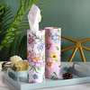 Best Selling Cylinder Tissue Boxes for Car 3 Ply Bamboo Pulp Paper Tube Car Facial Tissue with Custom Car Tissue